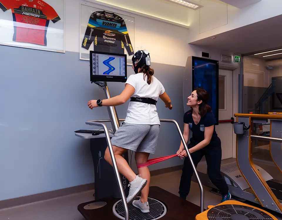 Esercizio motorio su Pedana Stabilometrica con stimolazione transcranica